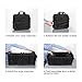 MIU COLOR Foldable Car Trunk Organizer with Mesh Pockets Side Bag Washable Automotive Waterproof Storage Box with Leather Handle Strap Suitable for SUV (Black)