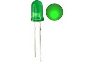 CO-RODE 100pcs Ultra Bright 5mm LED Light Emitting Diode Diffused Green