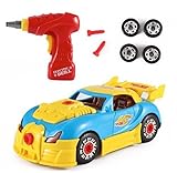 Mr.Fix.it Race Car Toy Take-A-Part Battery-Operated Drill Set with Lights and Sounds