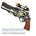 Cool Kids Toys Guns for Boys,Girls Revolver Pistol Lights Sounds Cyber Steampunk