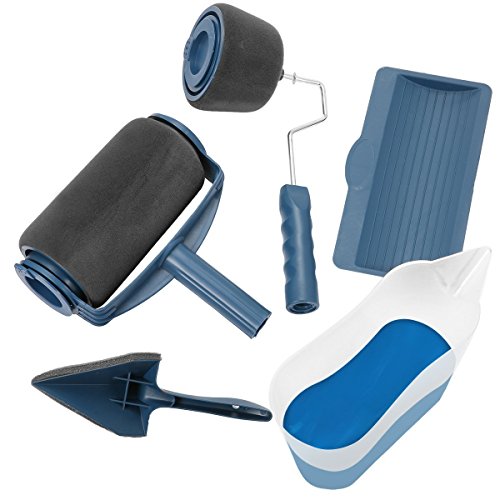 8th team (5 pcs) blue paint brush roller, paint roller …