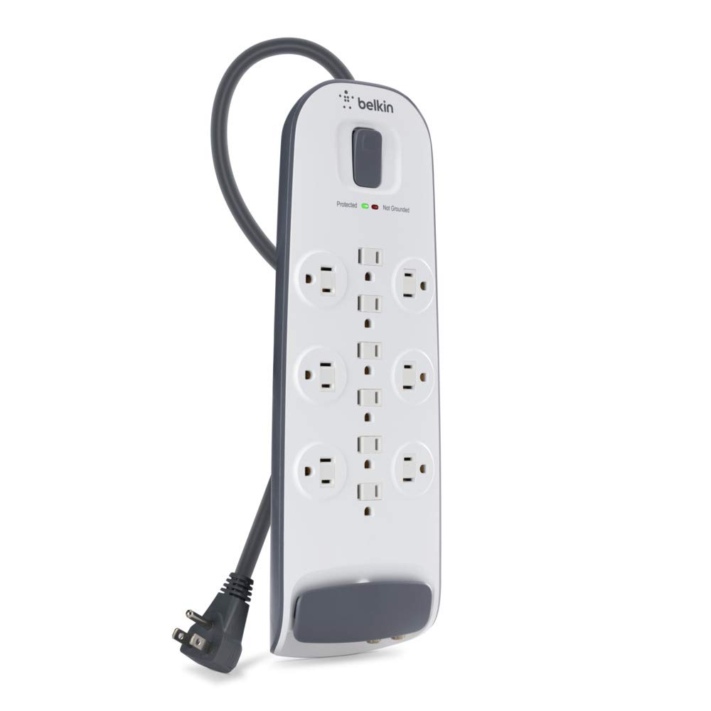 Belkin 12Outlet Advanced Power Strip Surge Protector with 8Foot Power Cord and Telephone