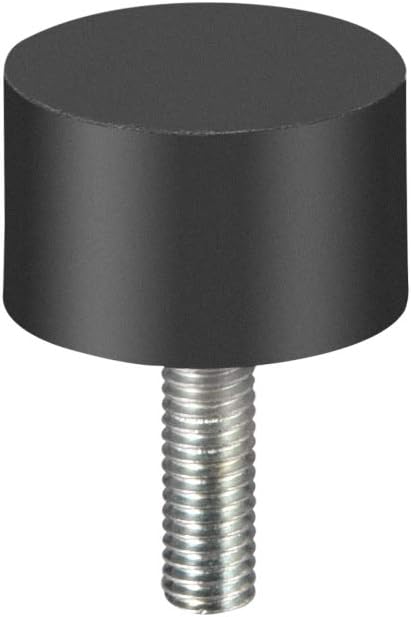 sourcing map M8 Thread Rubber Mounts,Vibration Isolators,Cylindrical Shock Absorber with Studs 25 x 15mm - Image 4