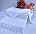 100% Cotton Cloth Dinner Napkins – White, 20x20 Inches, Hemstitched, Elegant & Reusable, Soft Fabric Table Napkins for Weddings, Restaurants,Events & Home Dining – Set of 12