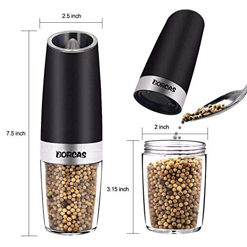 Gravity Electric Pepper Grinder or Salt Grinder Mill with Adjustable