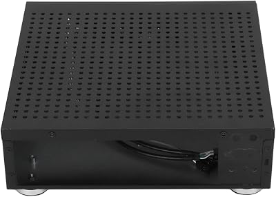 Lazmin112 C60(2.0) Mini ITX/MAXT Desktop Computer Case Black Aluminum Alloy HTPC