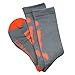 Athletic Half Cushioned Crew Socks | Basketball Player Design | Gray/Orange