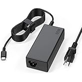 65W USB C Laptop Charger Compatible with Lenovo ThinkPad T480 T490 T580 X1 Carbon T14 T14s T16 E14 E16 Yoga C940 C930 720 910 920 7i Chromebook C330 S330,Type C Fast Charging Power Supply Adapter Cord
