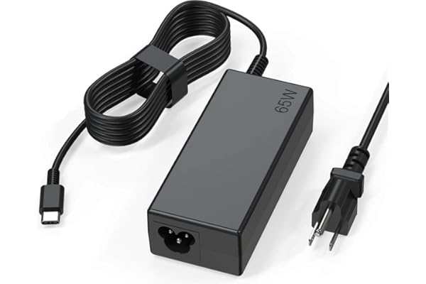 65W USB C Laptop Charger Compatible with Lenovo ThinkPad T480 T490 T580 X1 Carbon T14 T14s T16 E14 E16 Yoga C940 C930 720 910 920 7i Chromebook C330 S330,Type C Fast Charging Power Supply Adapter Cord