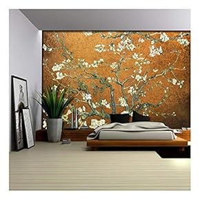 Copper Almond Blossom by Vincent Van Gogh - Wall Mural, Removable Sticker, Home Decor - 66x96 inches