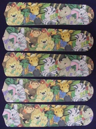 Ceiling Fan Designers 52set Kids Zbaj Zootles Baby Animals Jungle