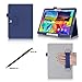 ProCase Galaxy Tab S 10.5 Case - Bi-Fold Flip Stand Cover Case Exclusive for 2014 Galaxy Tab S Tablet (10.5 inch, SM-T800), with Hand Strap, auto Sleep/Wake (Navy, Dark Blue)