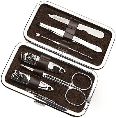 6 Pc Travel Manicure Set - Plaid