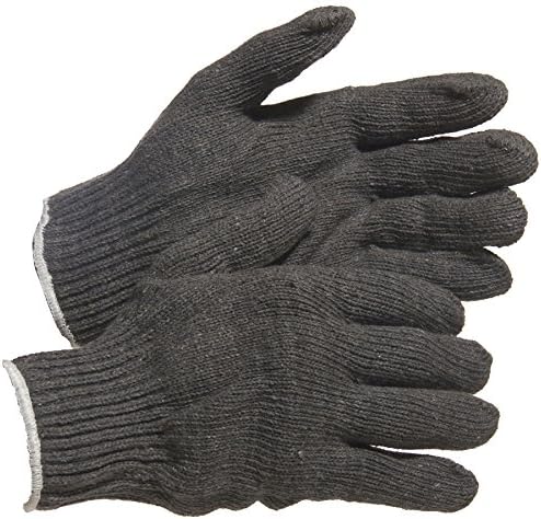 Safehands M666G Cotton/Polyester String Gloves, gray, Men's (12 Pairs)