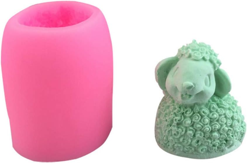 Three-Dimensional Small Sheep Silicone Mold Food Grade Three-Dimensional Sheep Mousse Cake Chocolate Handmade Soap Mold