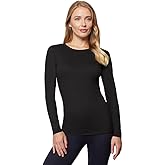 32 Degrees Heat Womens Ultra Soft Thermal Lightweight Baselayer Crew Neck Long Sleeve Top