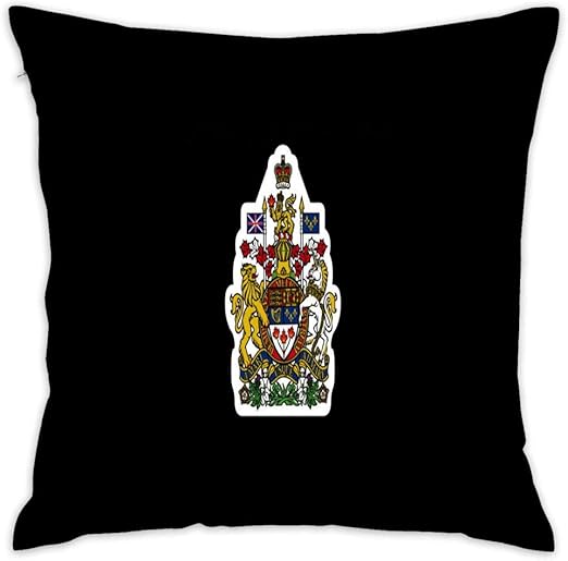 Amazon Com Canada Coat Of Arms Canadian Royal Throw Pillow Cover