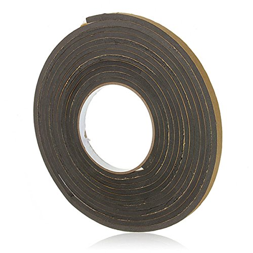 KING DO WAY 5M Waterproof Rubber Foam Draught Excluder Weather Seal Door Window Strip Roll