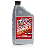 Lucas Oil 10702-PK6 High Performance Synthetic 20W-50 Motorcycle Oil - 1 Quart Bottle - pack of 6