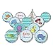 Under the Sea Baby Shower Decorative Hershey Kiss Stickers (Set of 324)