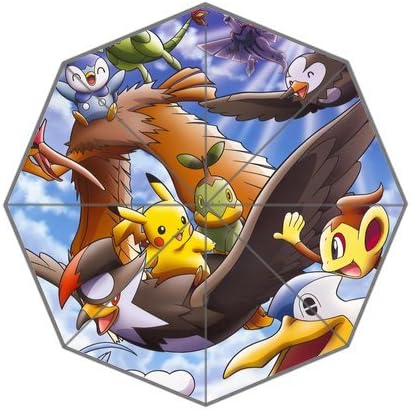 LaHuo Japanese Cartoon Pokemon Custom Design Foldable Umbrella Rain Umbrella Wind Resistant Floding Travel Umbrella