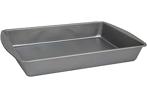 G & S Metal Products Company OvenStuff Nonstick Bake and Roasting Pan, 12.8 inch x 8.9 inch, Gray