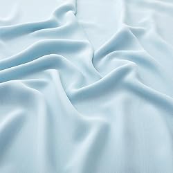 MaiMaiSuan 60" Wide Light Blue Chiffon Fabric by