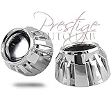 Prestige v3.0 GATLIN GUN CHROME PROJECTOR SHROUDS HID RETROFIT BEZELS 2.5