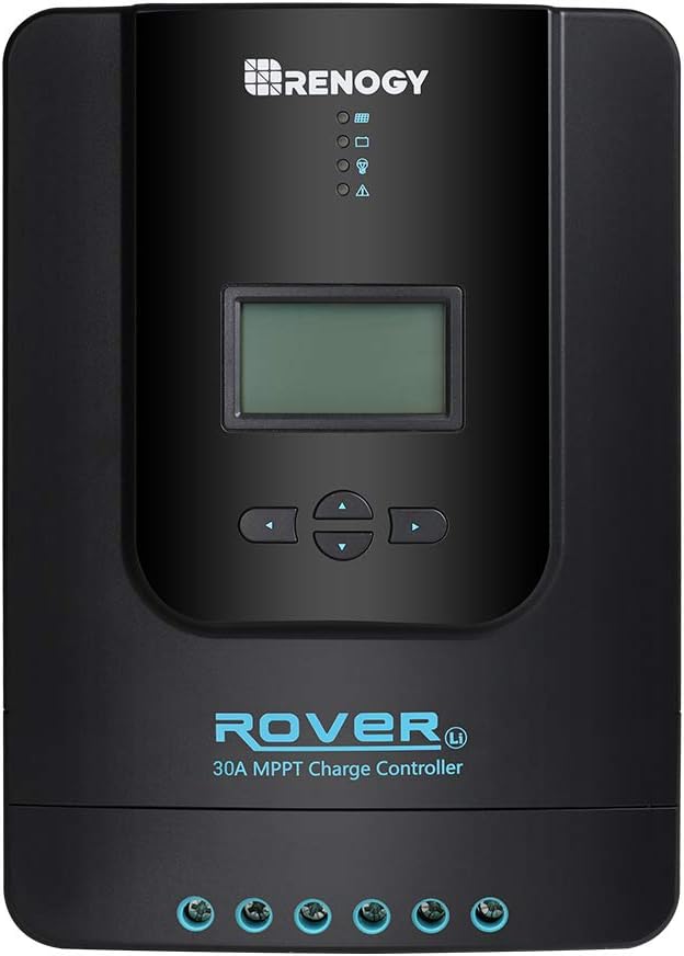 Renogy 30A MPPT Charge Controller with Bluetooth 12V/24V Solar Regulator