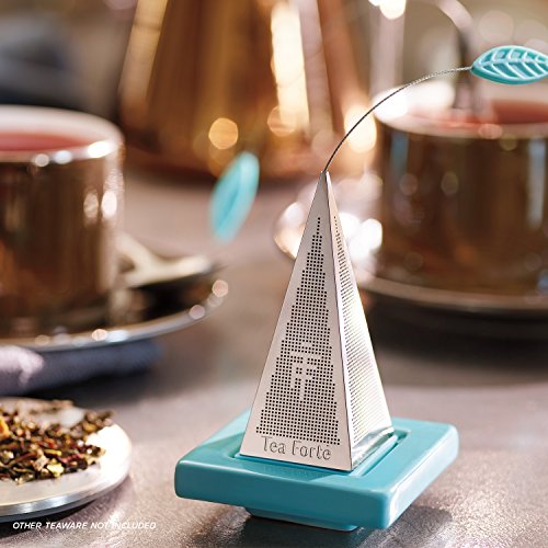 Tea Forte ICON LUSSO Platinum Loose Leaf Tea Infuser, Extra Fine