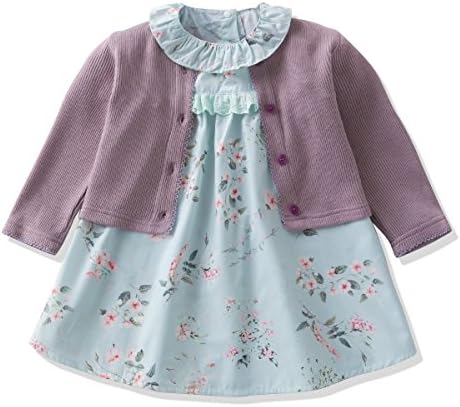 Ferenyi's Baby Girl's Clothes Long-sleeved Jacket With Floral Dress Sets