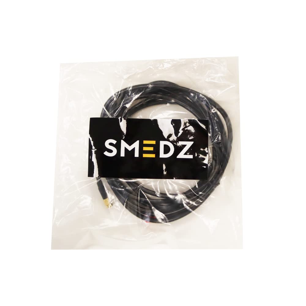 Smedz 3m SMA 4G/5G LTE Antenna Extension Cable - SMA Male to Female - Low Signal Loss - Black