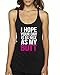 Panoware Women's Funny Workout Tank Top | I Hope Your Day Is As Nice As My Butt, Vintage Black, Large