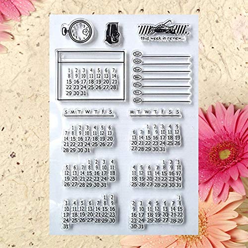 GIMITSUI Store Clear Silicone Stamp (Calendar)