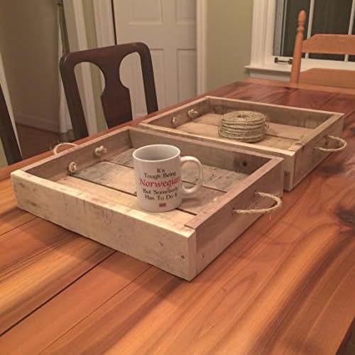 Reclaimed Wood Tray Handmade