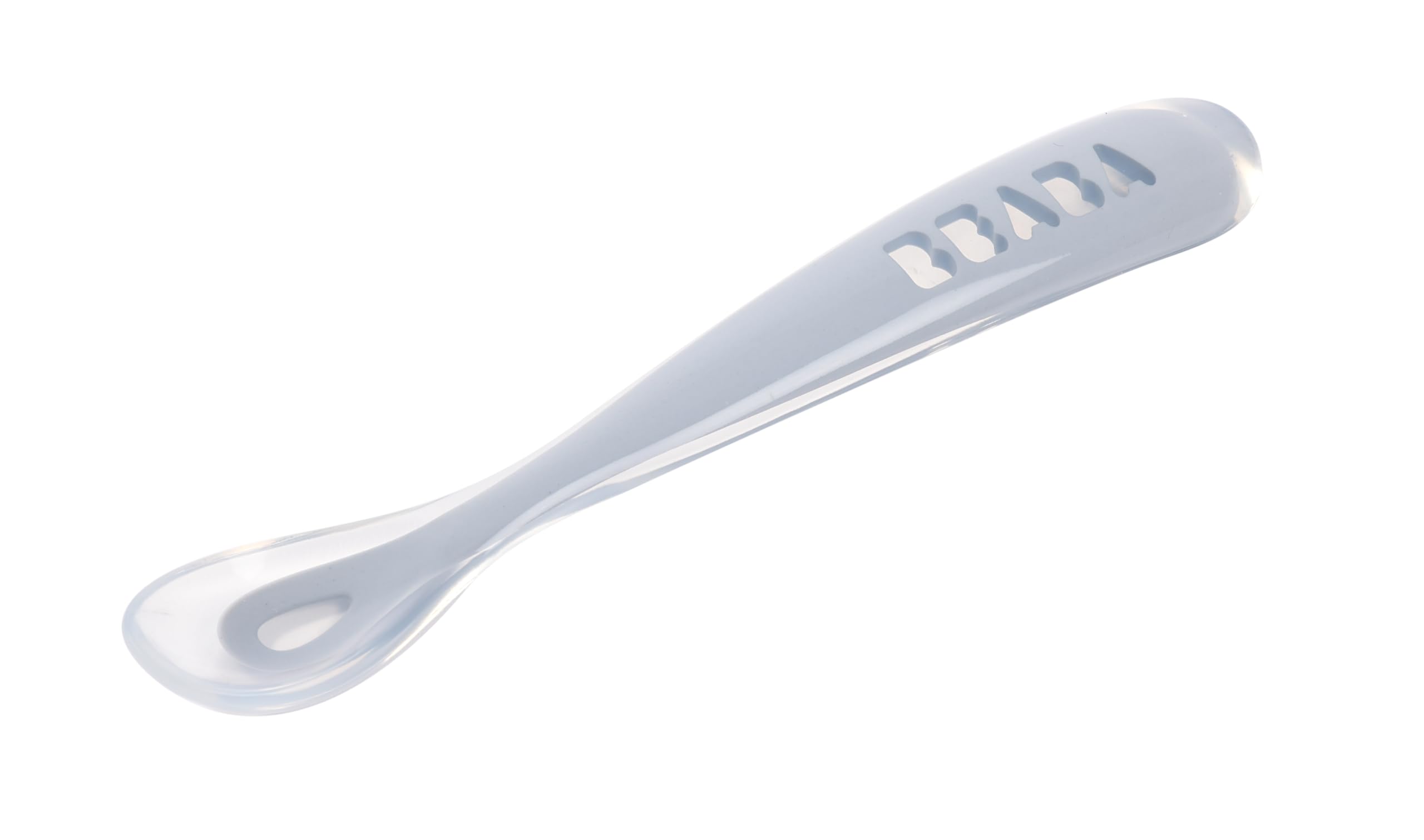 Béaba - Baby Spoons - Silicone Weaning Spoon - 1st Stage - Blue