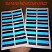 Reflective Blue Lives Matter License Plate Sticker - Pack of 20 Vinyl Decal - Cop Thin Blue Line Decals - Proudly Support Police/Law Enforcement Officers (1