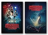 Stranger Things Posters Set of 2 - 24in x 36in each TV Show - Fan Memorabilia