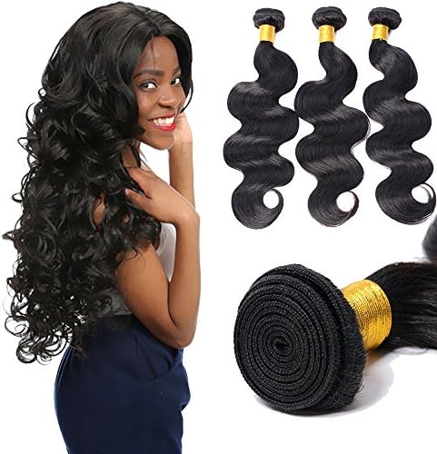 YUSHUO Beauty Best Quality Brazilian Virgin Remy Real Human Hair Extension Body Wave,Mixed Length(8"~30"),6A Grade(Natural Color 50g/pc) (20)