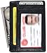Luxe Leather Front Pocket Slim Minimalist RFID Blocking Wallet for Men & Women (LX003),Black