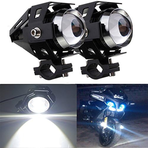 Autofier U5 LED Motorycle Fog Light Bike Projector Auxillary Spot Beam Light (2Pc) for Harley Davidson Iron 883