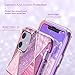 Miracase Compatible with iPhone 11 Case(2019 Release,6.1 Inch) with Built-in Screen Protector, Full Body Protective Shock-Absorption Bumper Cover Case for Apple iPhone 11,Purple