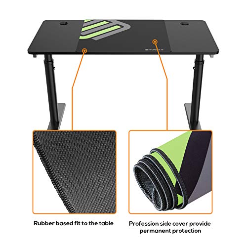 DESIGNA Height Adjustable Computer Desk, 47 Inch with Free Large