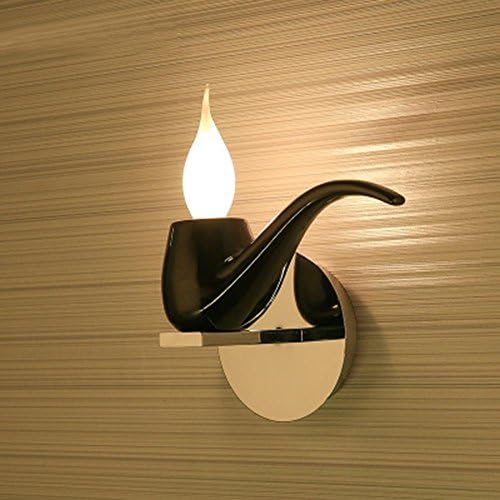 OOFAY Lights Modern Creative Tobacco Pipe Stainless Steel Lights 28*22cm E14 Iron Wall Lamp Red Black White Indoor Decoration Warm Light White Light Bedside Bedroom Cafe Lights , Black , warm light