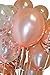 Pristine Parties Best Rose Gold Confetti Balloons for Party | 18 Pack Premium 100% Latex Balloons | 4 Mylar, 6 Clear Confetti, 8 Shiny Matte