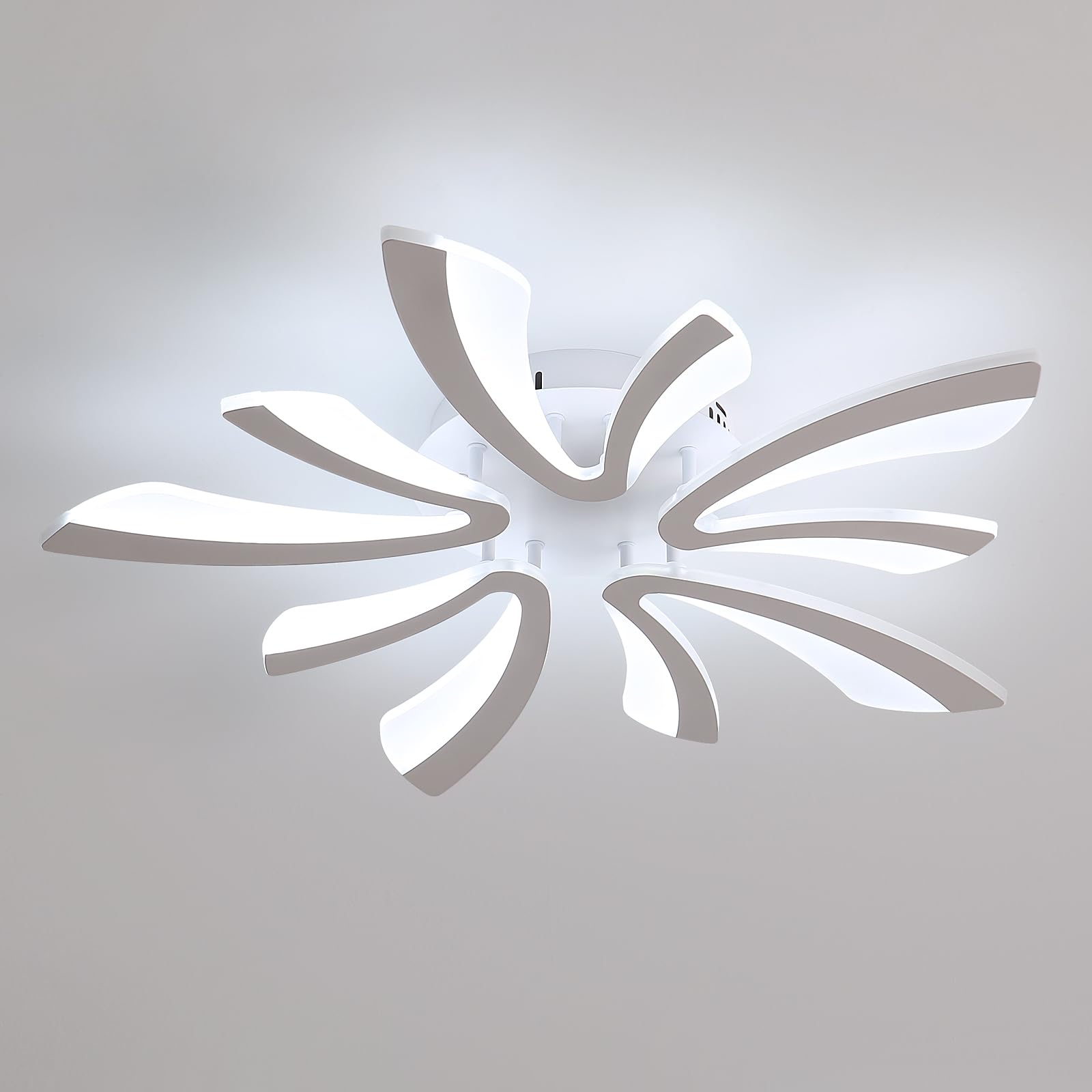 Comely Ceiling Light, LED Ceiling Lamp 50W, 6500K Cold White Light Flush Mount Acrylic Modern Lighting Fixture for Living Room Bedroom, 70cm — image 1