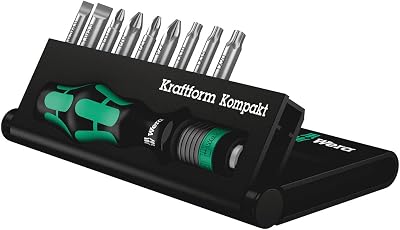 Wera Kraftform Kompakt 10 Bit-Holding Screwdriver & Bit Set PH/PZ/SL/TX