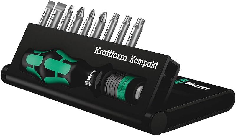 Wera Kraftform Kompakt 10 Bit-Holding Screwdriver & Bit Set PH/PZ/SL/TX