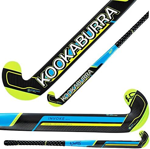 Best Soccer Buys Field Hockey Stick Invoke I-Bow by Kookaburra 65% Carbon 35% Fiber Glass Light Weight (37.5" Inches Length)