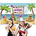 Blulu Hawaiian Luau Party Decorations Extra Large Aloha Party Supplies Summer Beach Backdrop Photo Banner Background for Birthday Musical Tropical Tiki Party Themed Decoration, 72.8 x 43.3 Inch